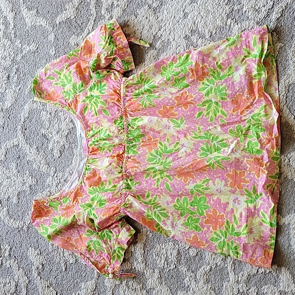 Lilly Pulitzer Floral Peasant Top 10